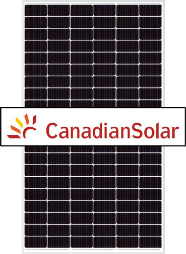 Canadian Solar HiKu aurinkopaneeli, maahantuoja Scanoffice Solar Oy. Tuotekuva.