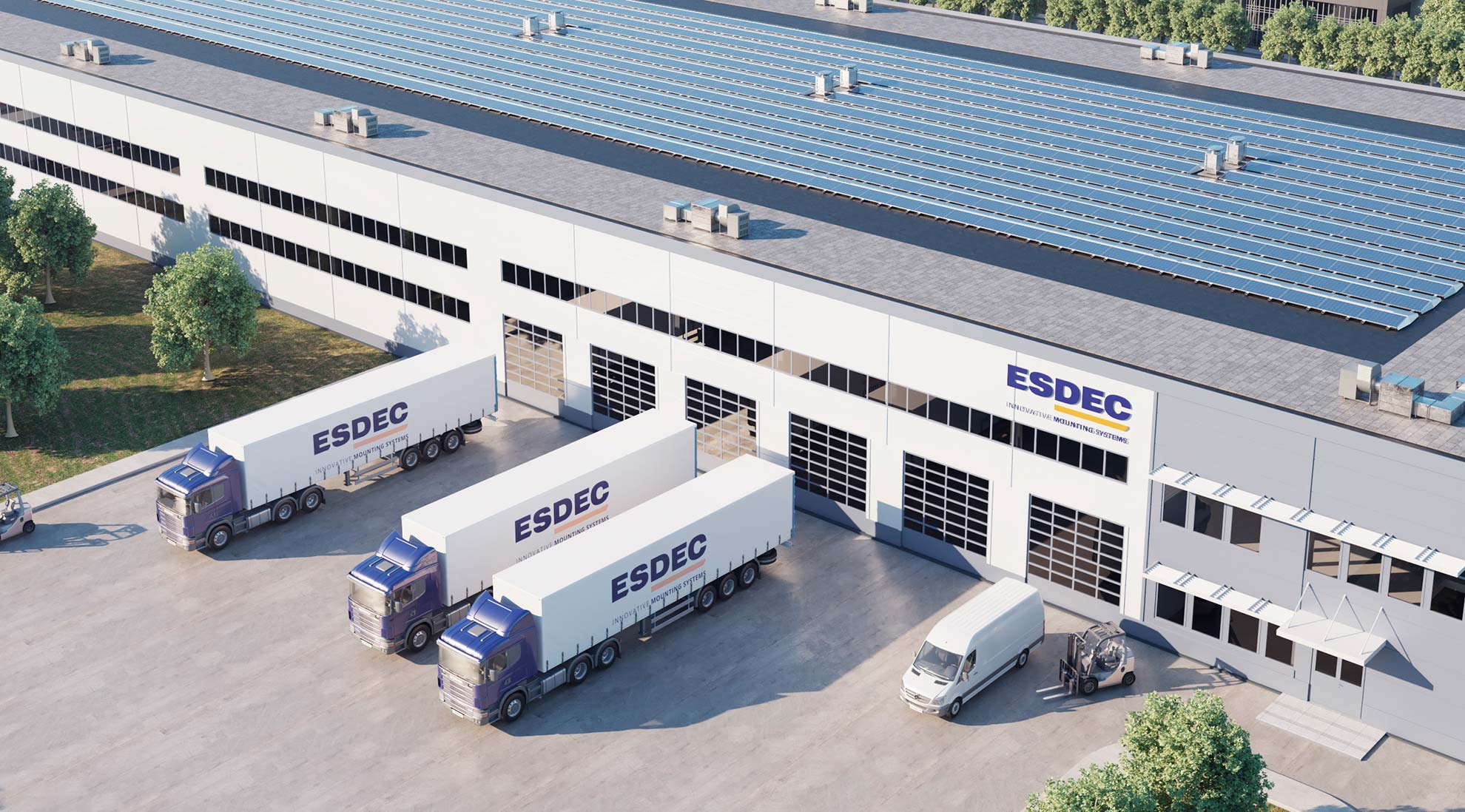ESDEC - aurinkopaneelien kiinnitysjärjestelmien valmistaja.
