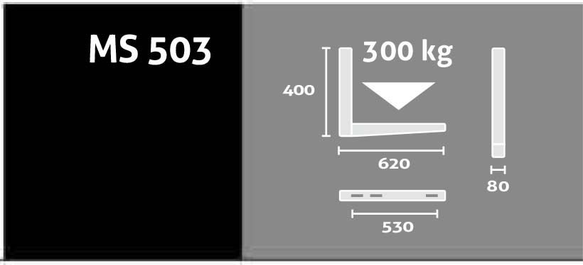 mittakuva scanofficen MS503 seinätelineestä