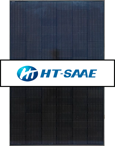 Täysin musta kaksoislasipaneelillinen ht-s -aurinkopaneeli tuottaa sähköä paneelin molemmalta puolelta.