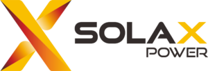 Solax Power -logo. Logossa iso X-kirjain.