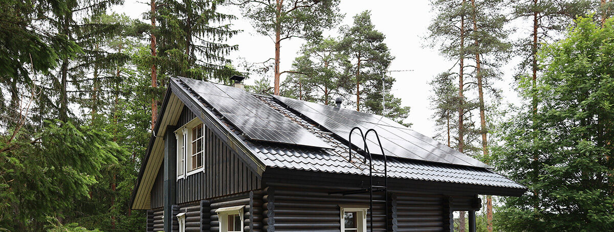 Lehmonkärjessä oleva huvila.